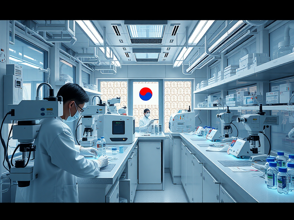 국내 연구진의 자가증폭 mRNA 백신 개발 현황을 보여주는 실험실